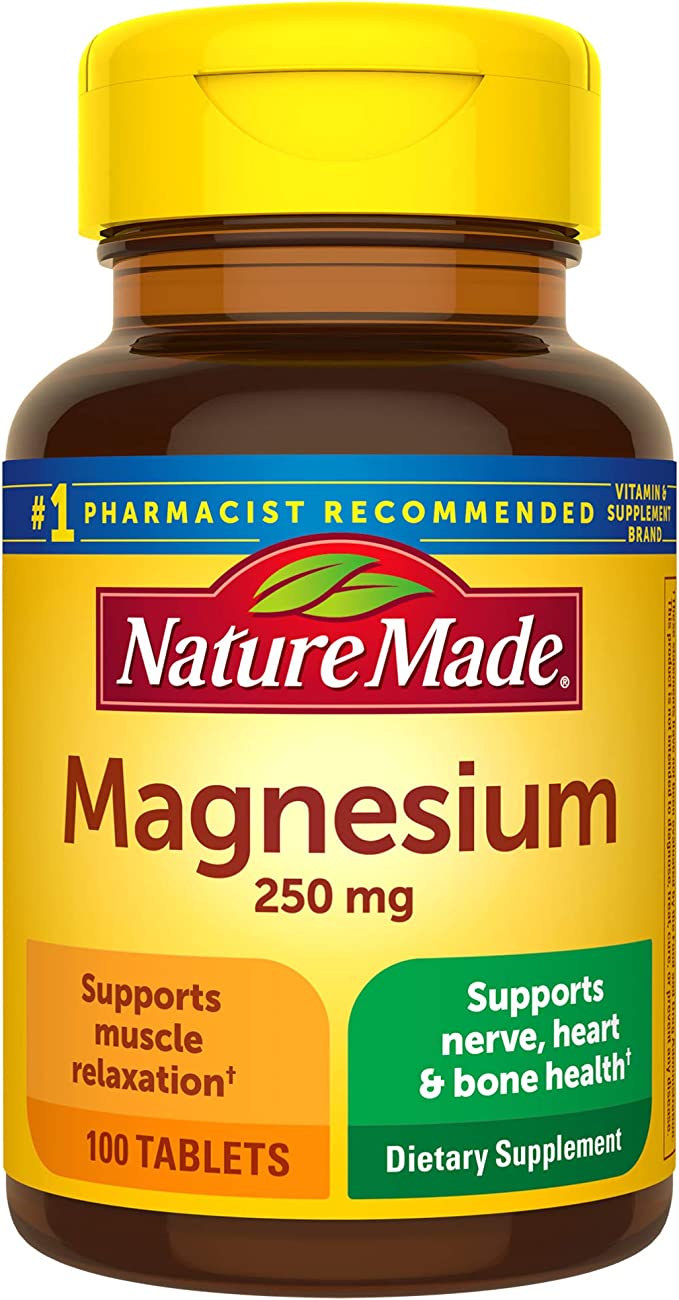 Nature Made Magnesium (Oxide) 250 mg Tablets 100 Ct