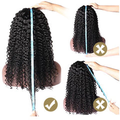how to measure a 13x4 lace front wig human hair curly wigs black kinky curly wig 