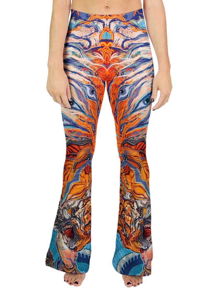  Tiger Swallow Tail Bell Leggings 