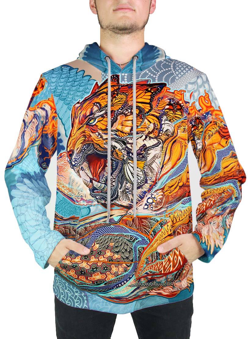  Tiger Swallow Tail Hoodie 