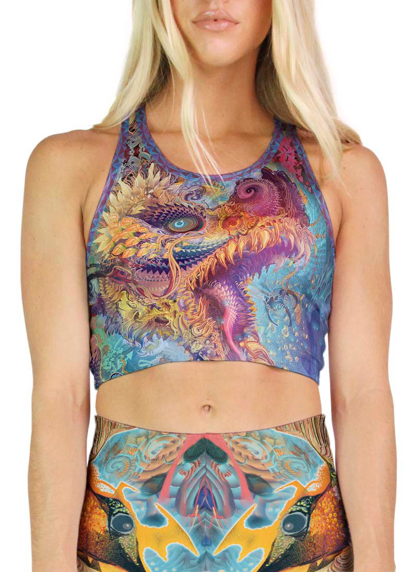  Humming Dragon Racerback Crop 