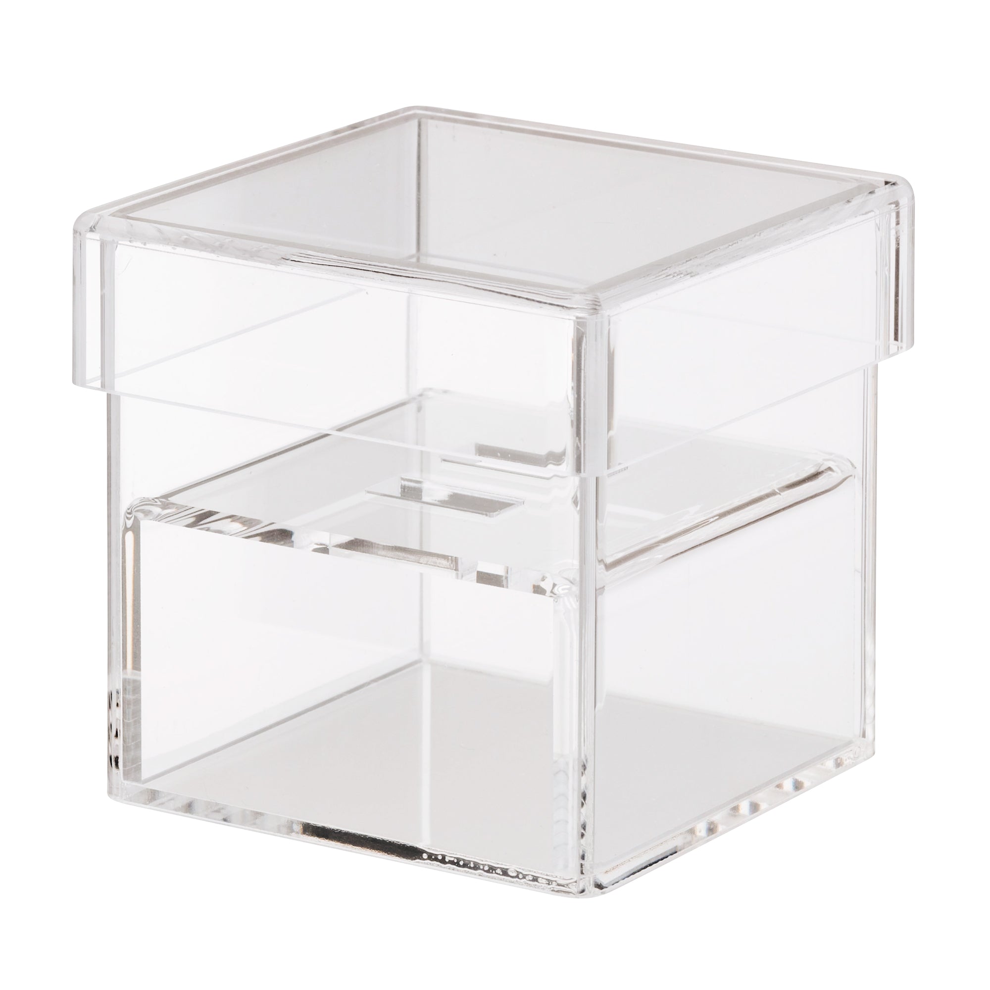 Clear Acrylic Ring Box Ring Pillow Alternative