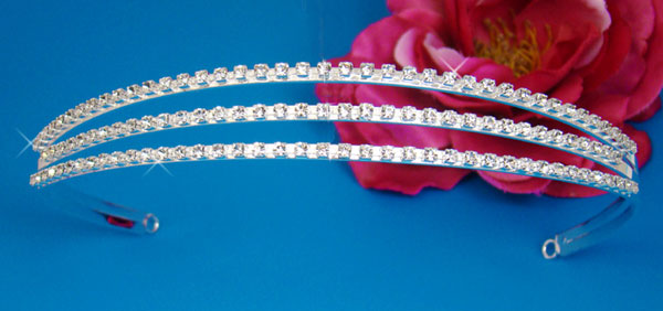 Crystal Triple Band Tiara Headband