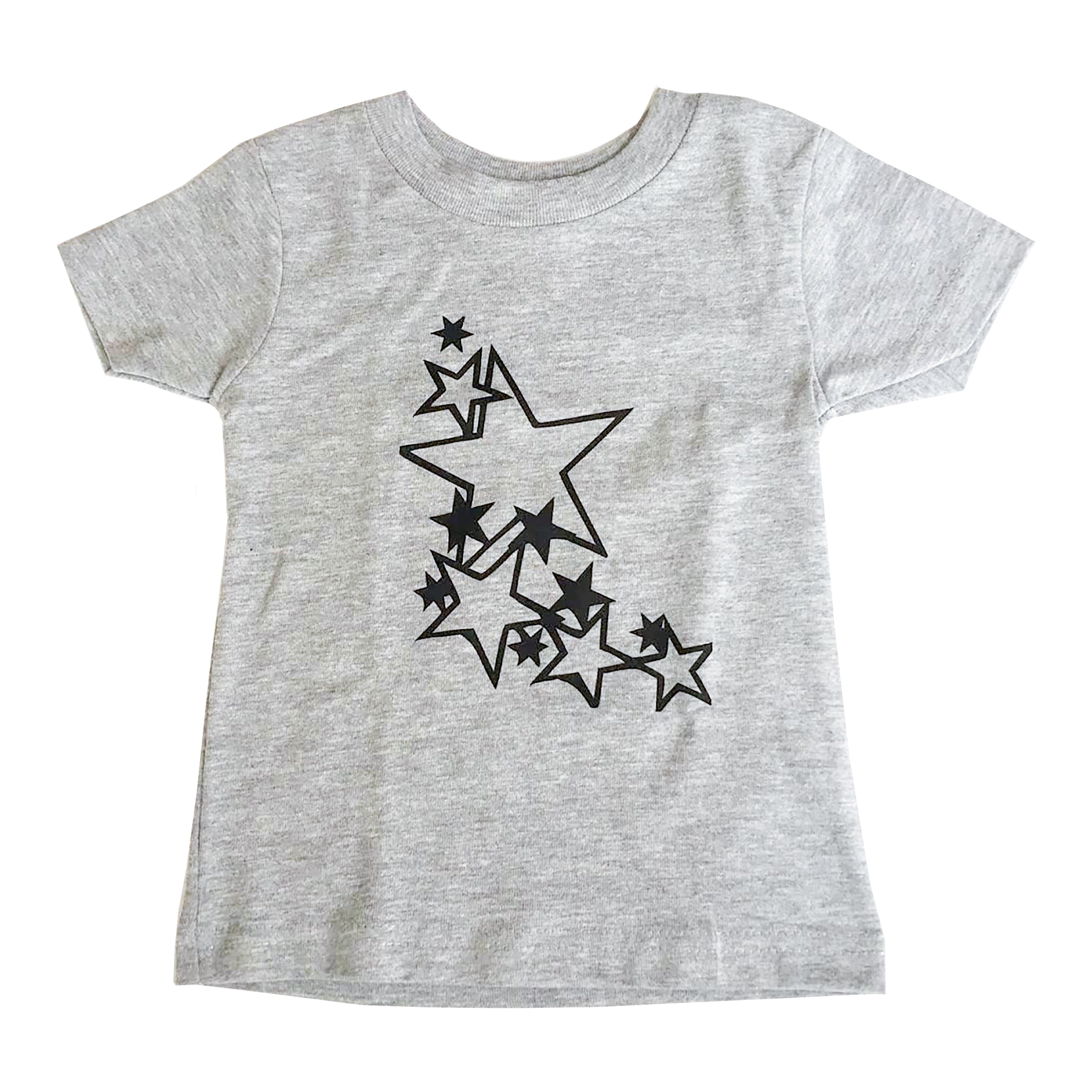 Unisex Grey Stars Shirt,   Size 12-18m