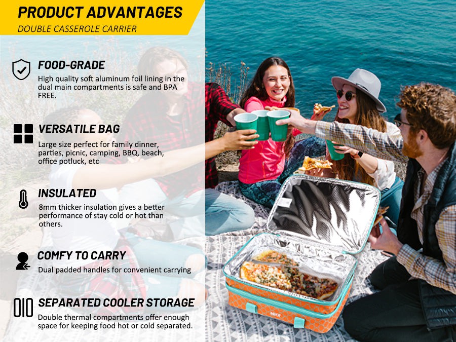 Double Casserole Carrier Bag