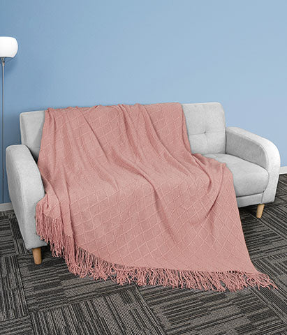Couch throw blanket are made of high-quality acrylic fabric that is ...