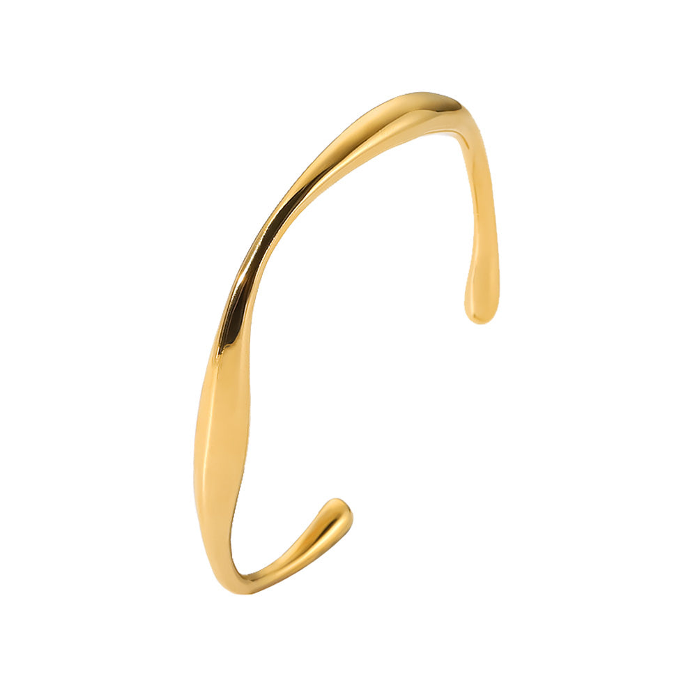 Water Wave Irregular Bangle