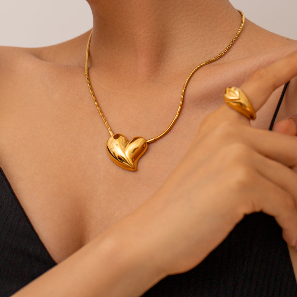 Gold Heart Necklace