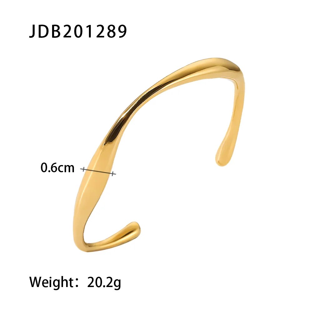 Water Wave Irregular Bangle