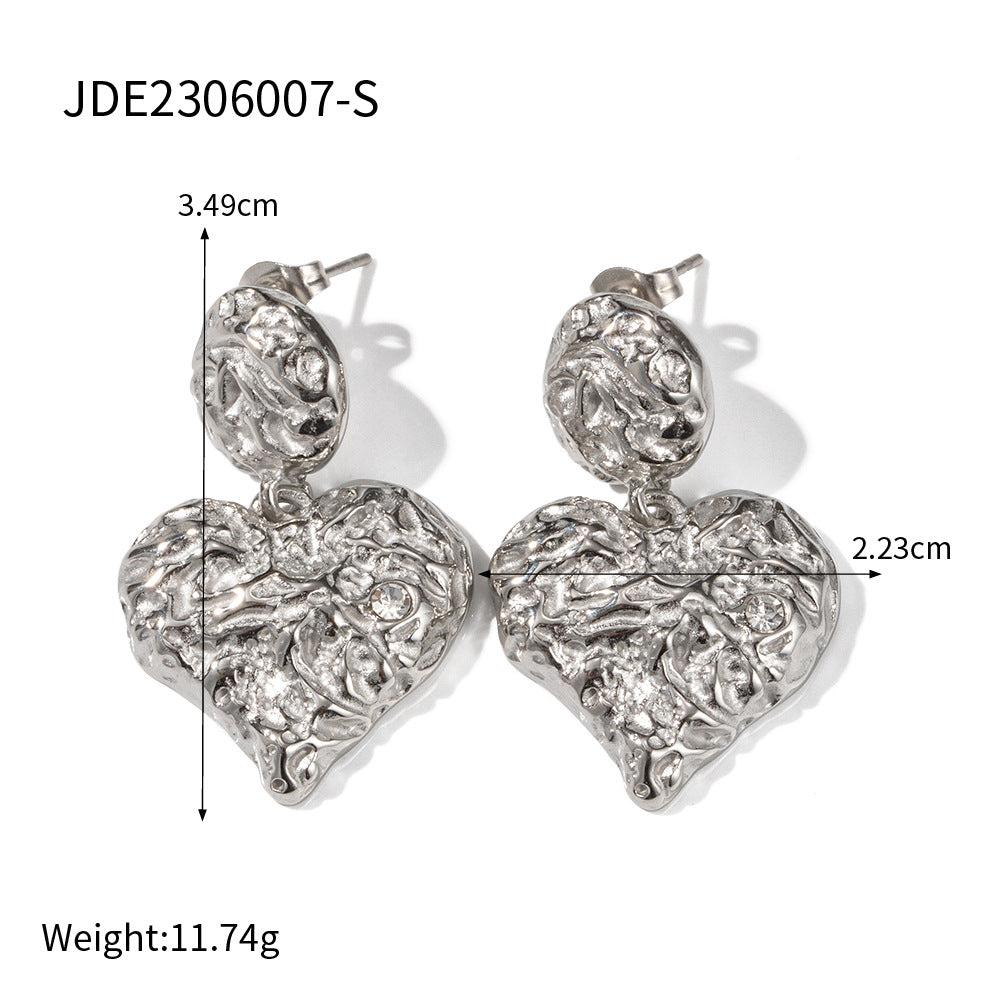 Lava Heart Earrings