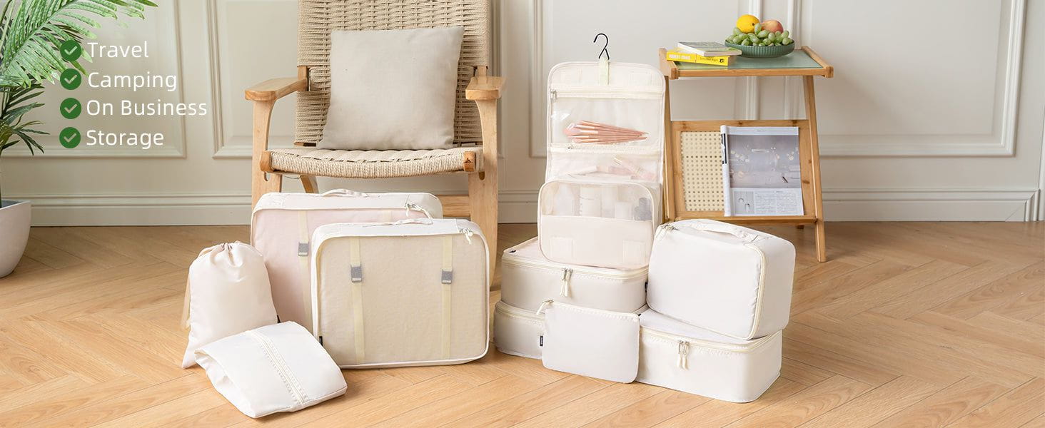 Set X7 Organizador Cubo Caja Ropa Negro