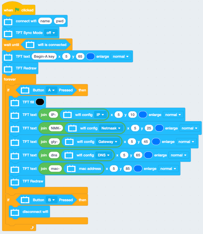 WIFI Connection & WIFI configuration information