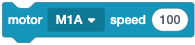 2 motor m1a speed 100