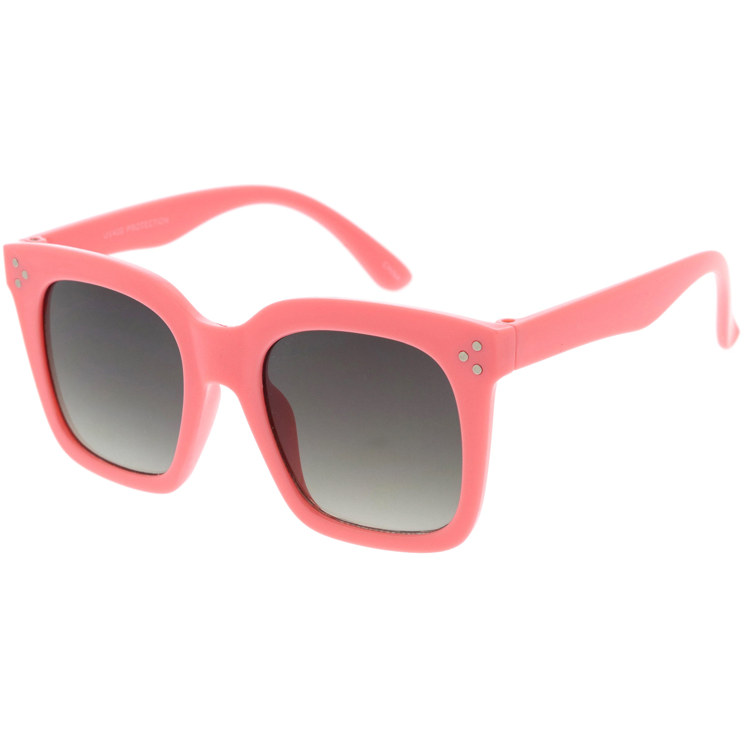 Kids Retro Oversized Square Sunglasses with Flat Lens for Children  D202