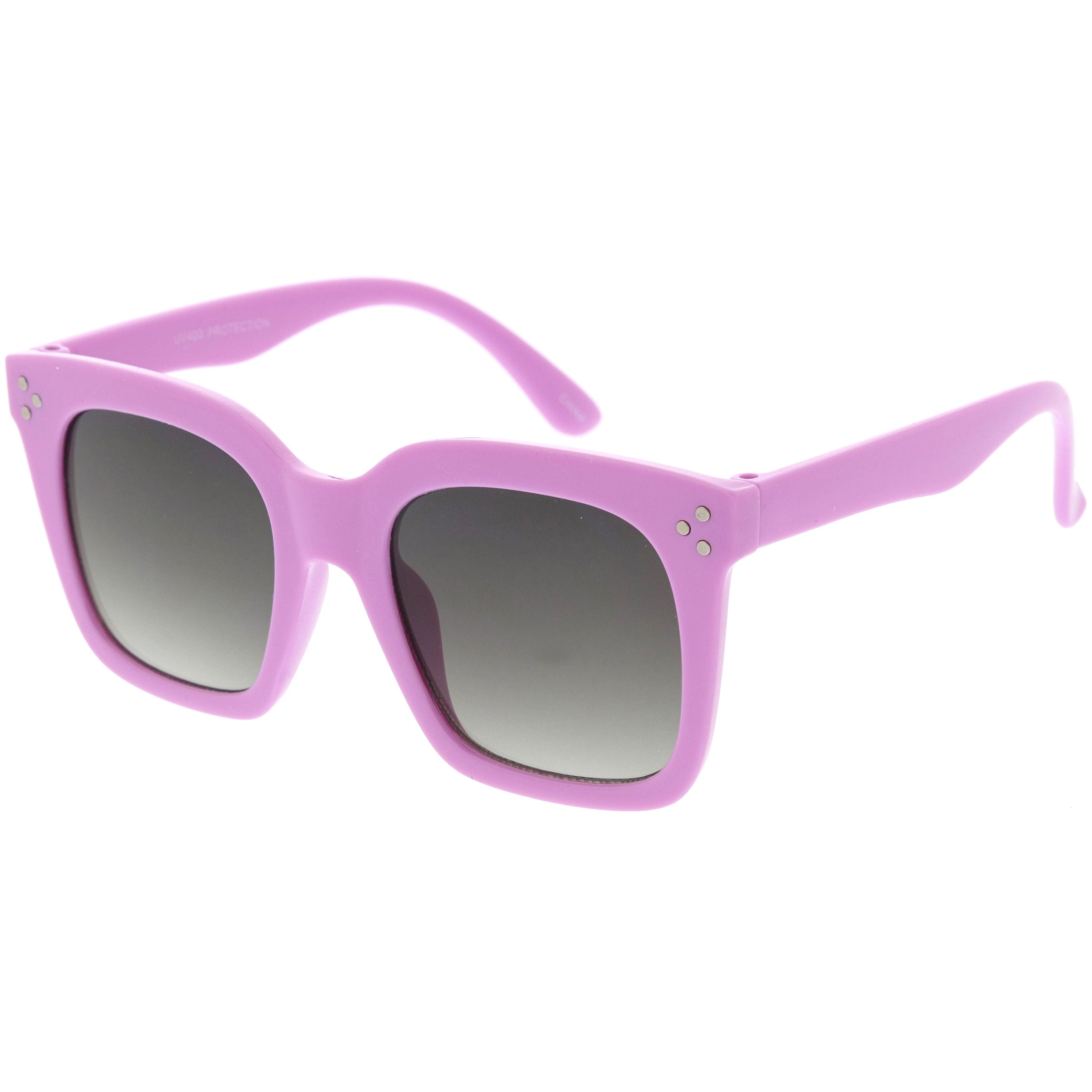 Kids Retro Oversized Square Sunglasses with Flat Lens for Children  D202