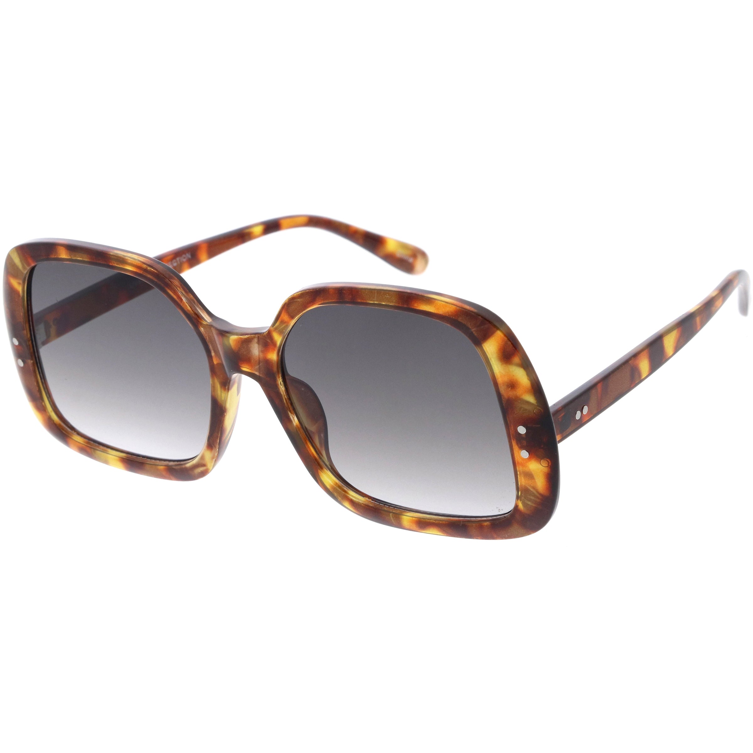 Glam Retro Fabulous Fashion Oversized Square Sunglasses D205