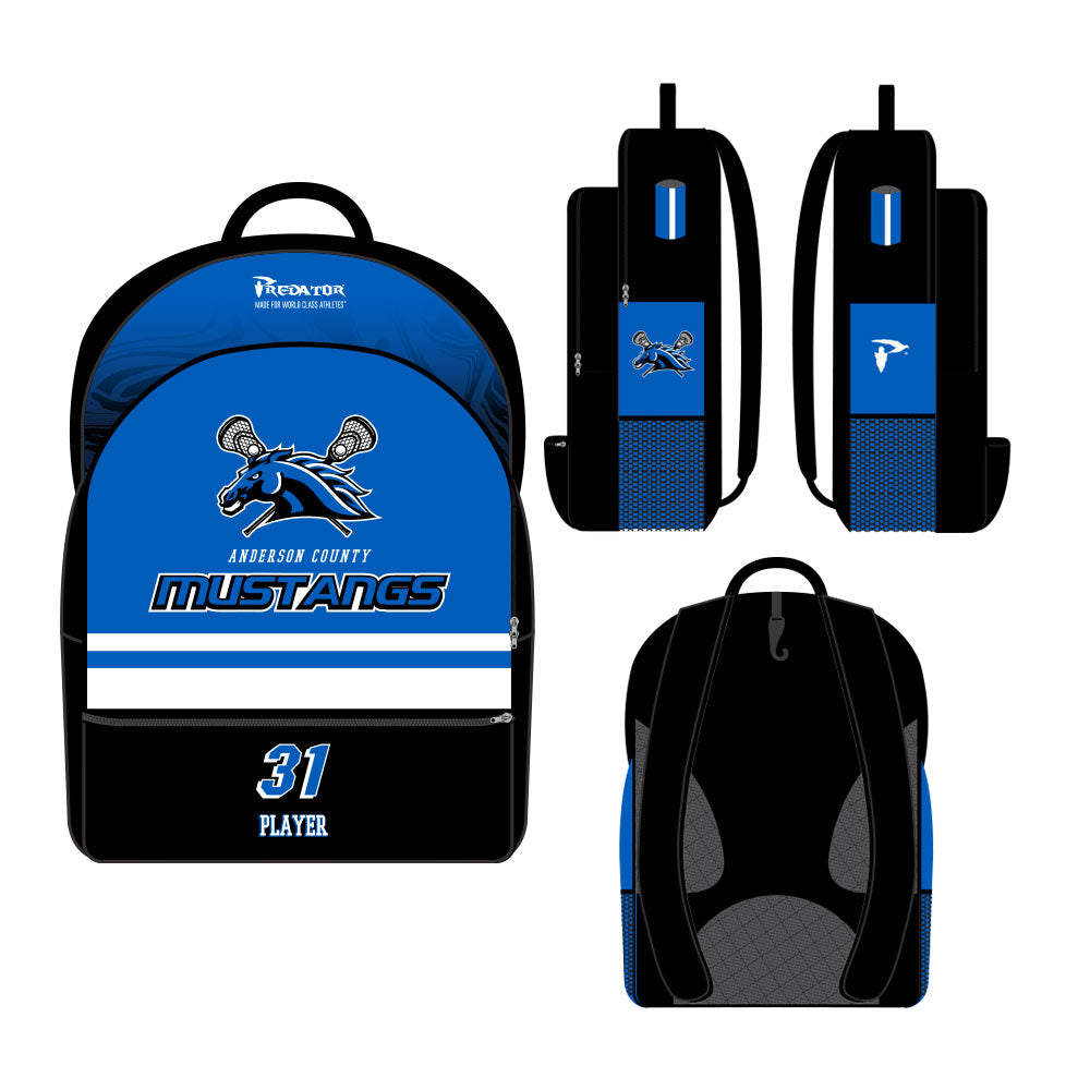 Anderson County Mustangs Sublimated Backpack