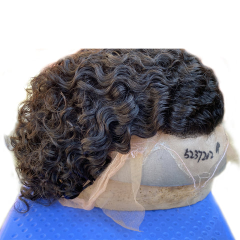 curly hair system for men