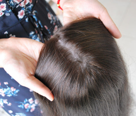 silk base hair toppers for women
