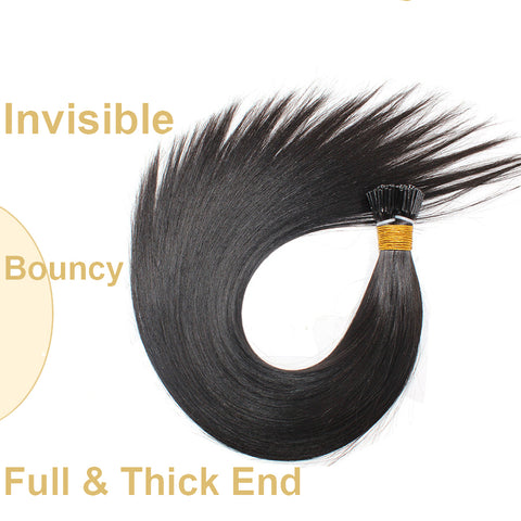 i tip human hair extensions