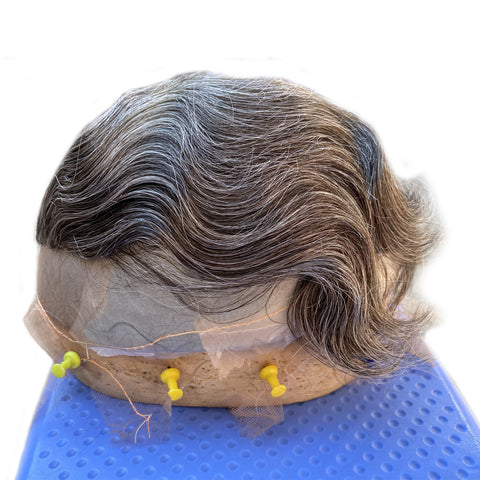 grey toupee for men