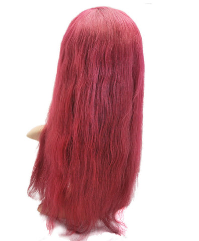 99j burgundy color human hair topper
