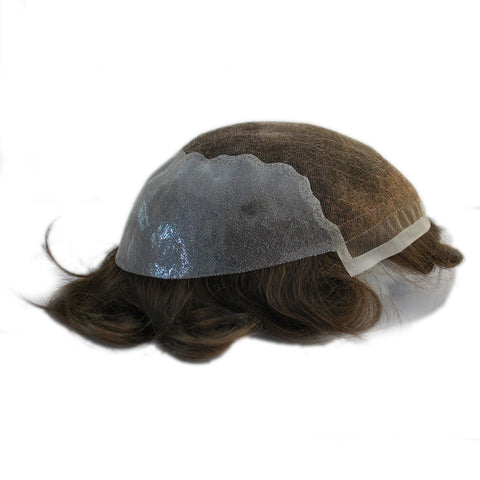100 human hair stock toupee