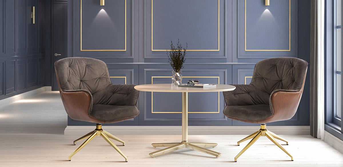 Artos Sandra Velvet Swivel Accent Chair Gallery