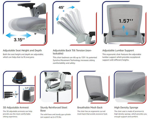 CLATINA 247 Ergonomic High Swivel Executive Chair