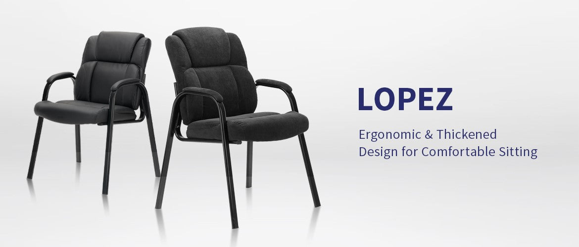 Clatina LOPEZ Upholstered Ergonomic Guest Chair Overview