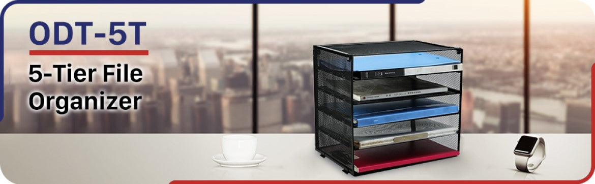 Clatina ODT-5T 5-Tier File Organizer for Home and Office Overview 1
