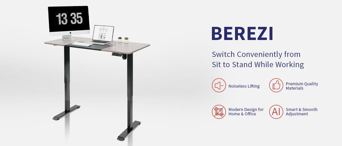 Clatina Berezi Height Adjustable Standing Desk Overview