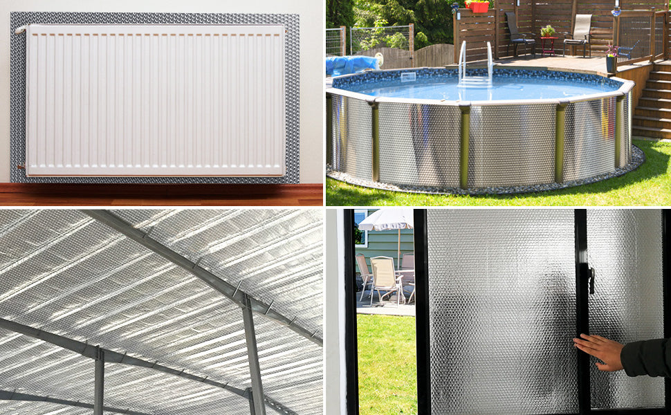 Isolant Thermique A Bulle Double Couche Aluminium Radiateur Reflecteur 1.22x10m 11 Isolant Thermique A Bulle Double Couche Aluminium Radiateur Reflecteur 1.22x10m -Atlantic Magasin