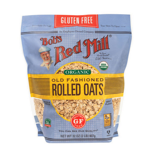 Bobs Red Mill, Organic Old Fashioned Rolled Oats Gluten Free, 32 Oz