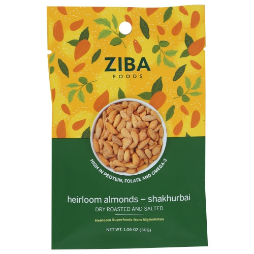 Ziba Foods, Nut Almond Dry Rstd Sltd, 1.06 Oz