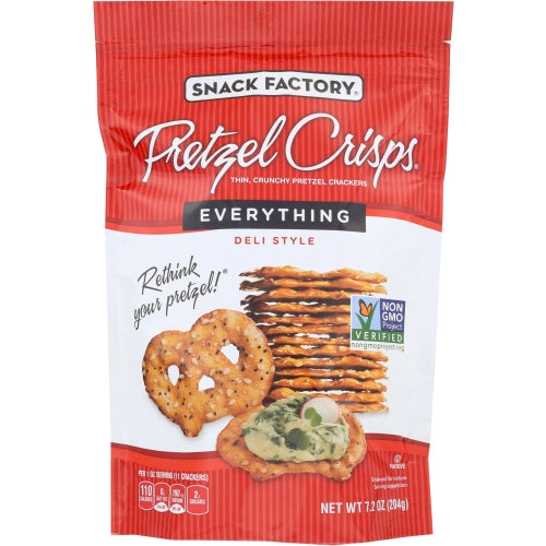 Snack Factory, Pretzel Crisp Everything, 7.2 Oz