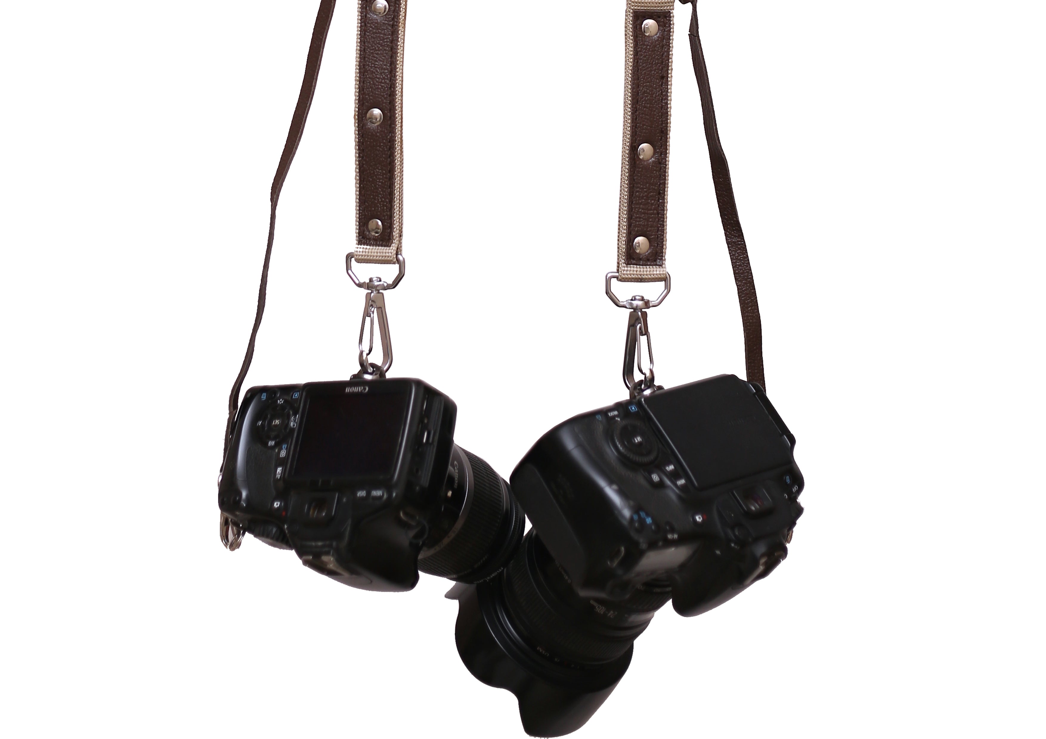 The Commando - Dual Leather & Nylon Camera Strap