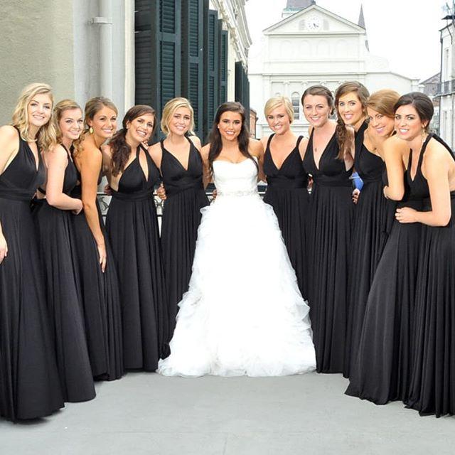 Convertible Bridesmaid Dresses Black