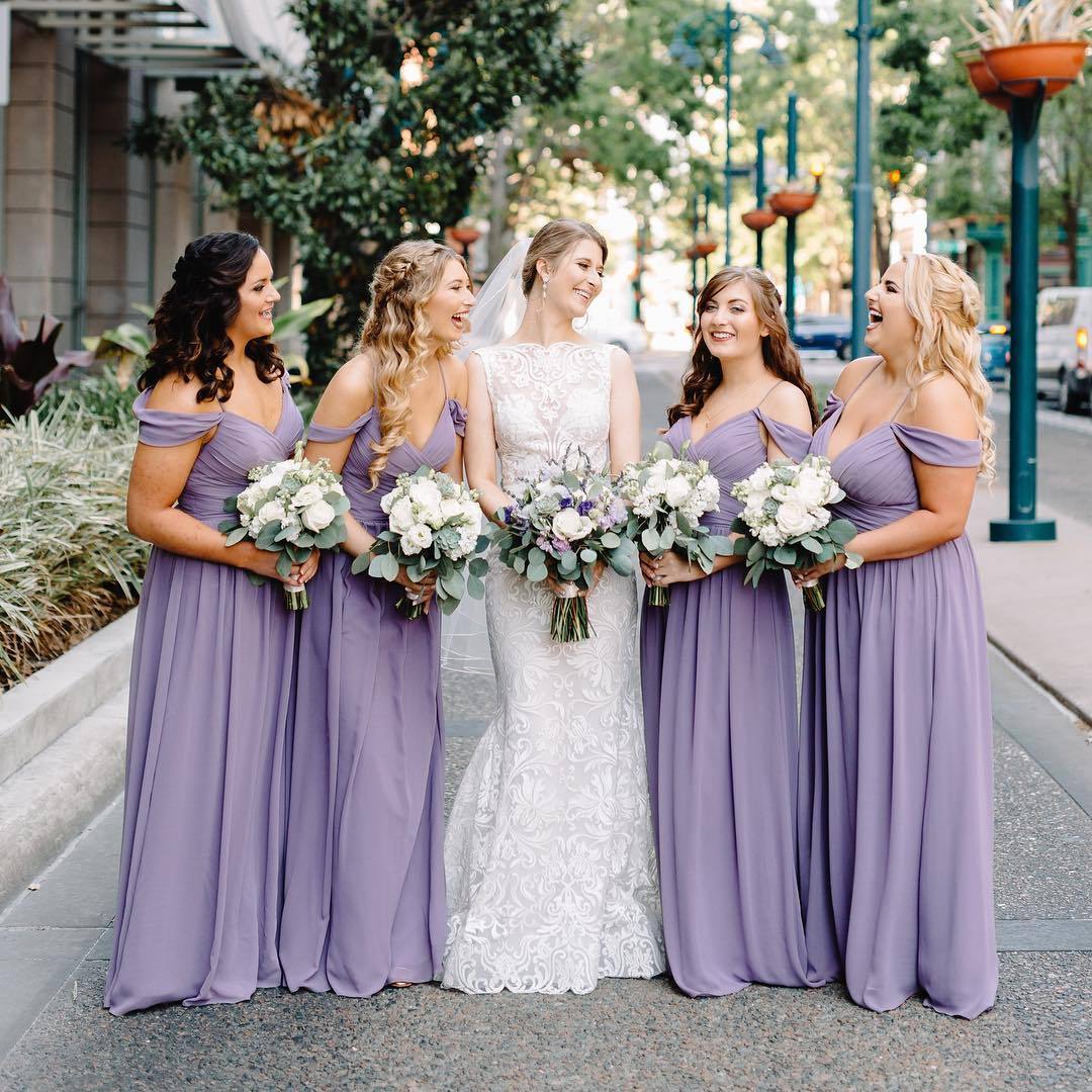 Cheap Purple Bridesmaid Dresses