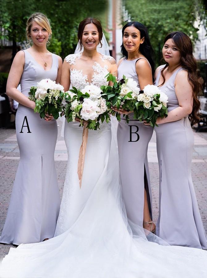 Lavender Bridesmaid Dresses mismatched