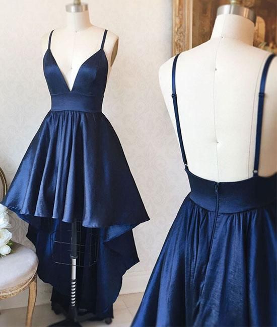 short Navy Blue Prom Dresses