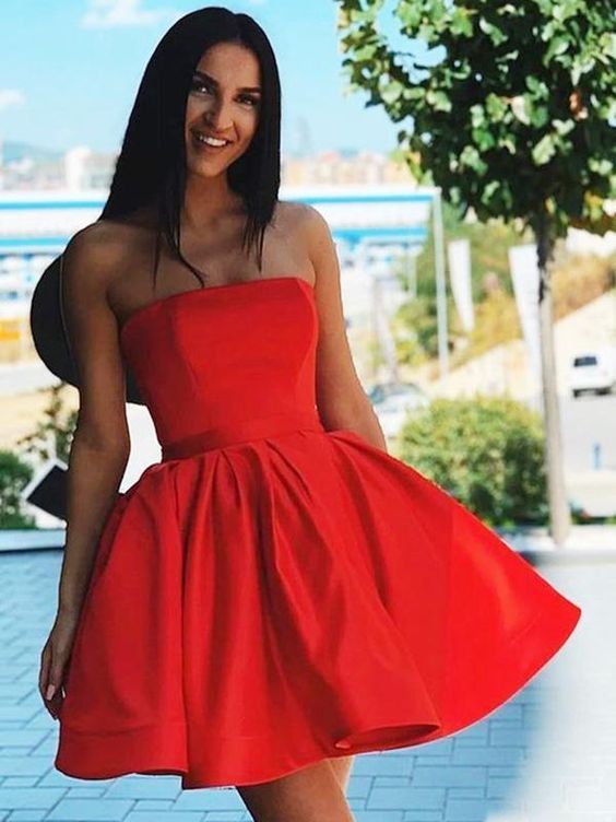 2022 Red Short Prom Dresses