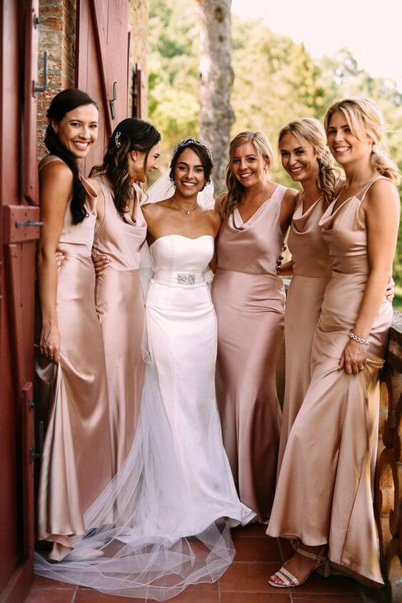 Soft Silk Satin Bridesmaid Dresses