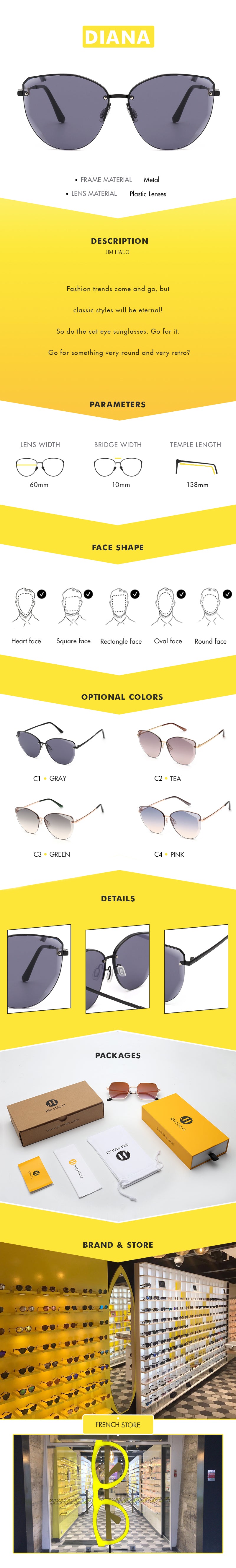 <p>Fashion trends come and go, but classic styles will be eternal! So do the <strong>cat eye sunglasses</strong>. Go for it. Go for something very round and very retro?<br></p> <p> </p>