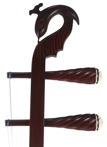高品質なアフリカ老紫檀鳳凰を刻む二胡楽器中国バイオリンフィドル販売