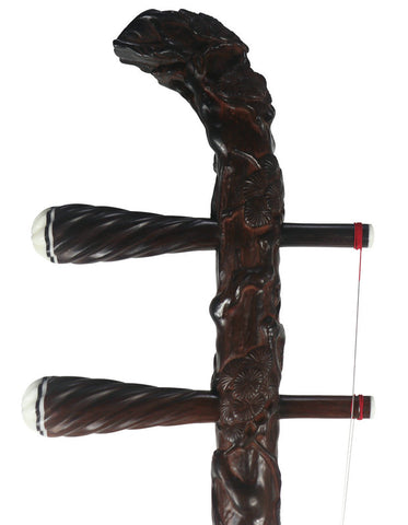 高品質な明清の老紅木龍を刻む二胡楽器中国バイオリンフィドル販売