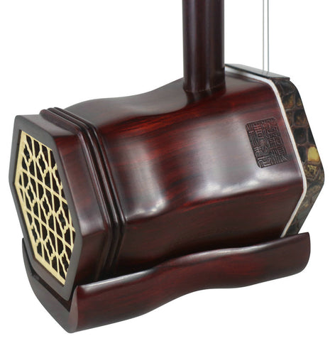 高品質なアフリカ老紫檀龍を刻む二胡楽器中国バイオリンフィドル販売