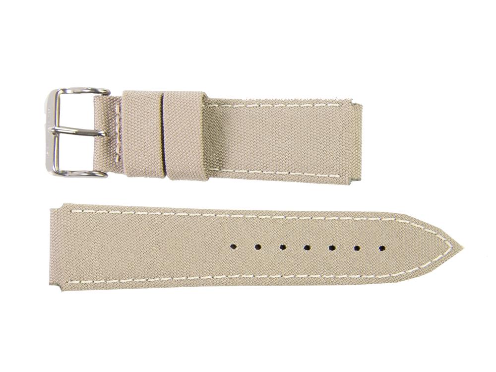 Glycine, Fabric strap, 24mm, Grey, CBIGGR-24