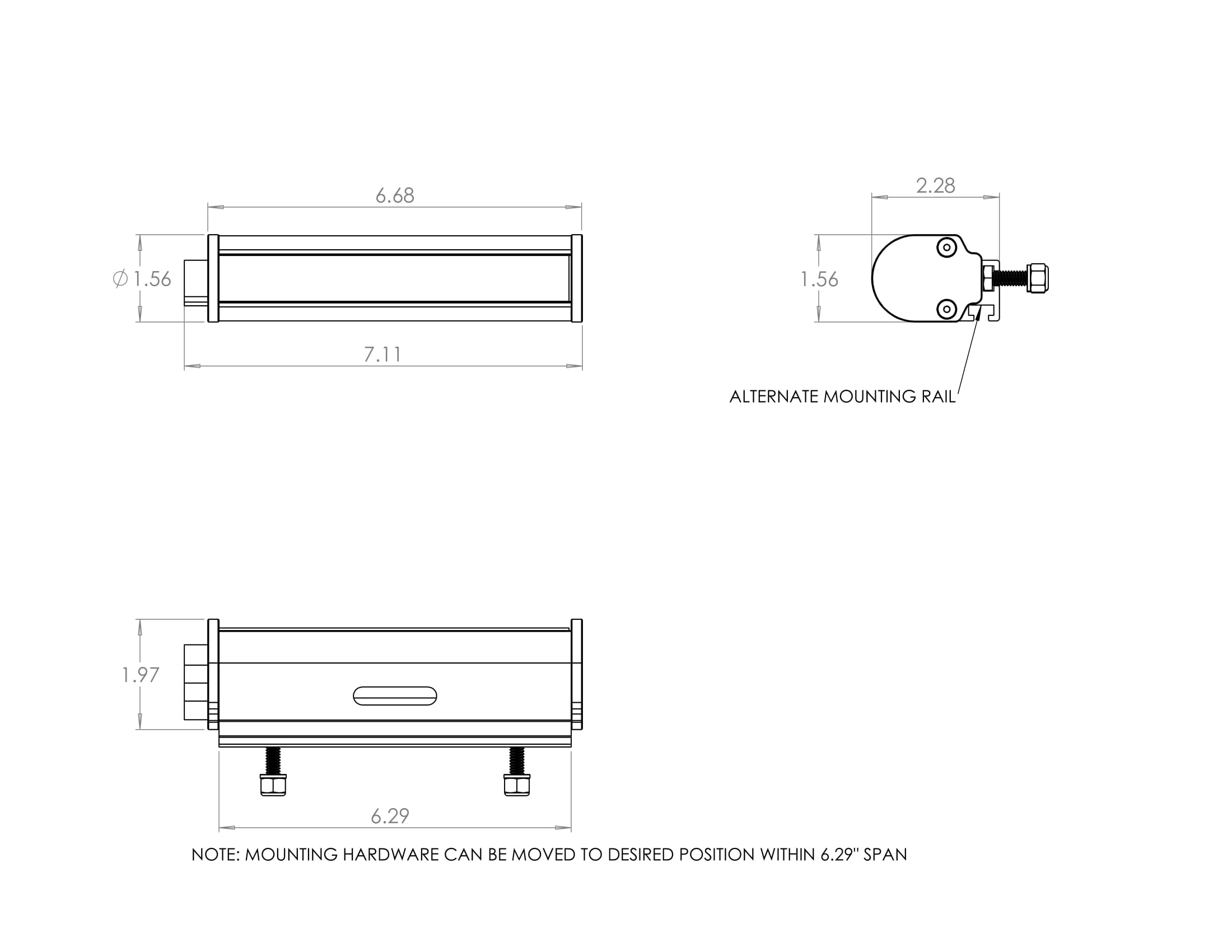 Baja Designs RTL-M Spare Tire Mount Kit