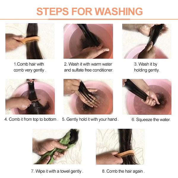 how to wash the hair